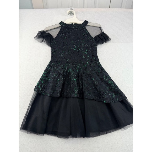 MAD Engine Other - Wicked Paul Tazewell Black Green Lace Costume Dress Women's L 10/12 Universal